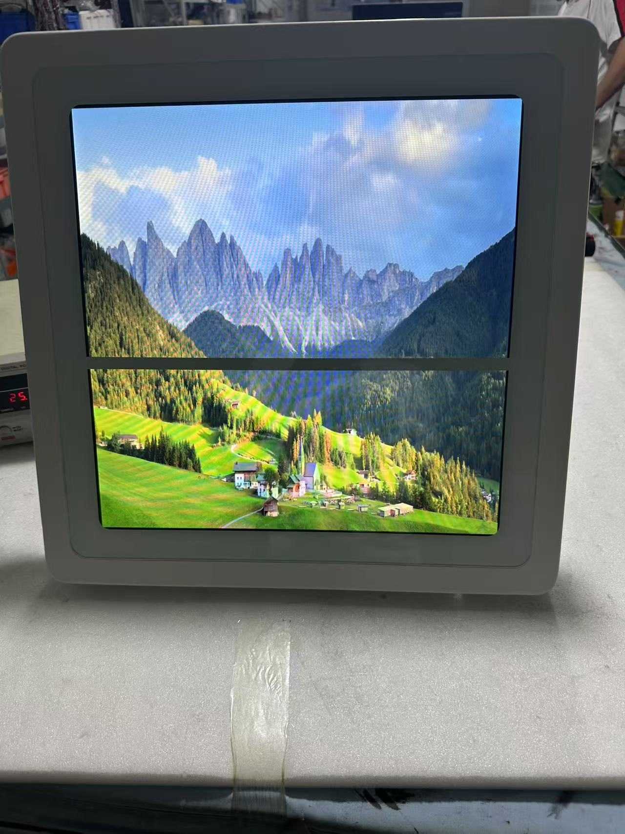 19.2inch Square Touch Touch Monitor monitorizat pe perete, cu două scopuri