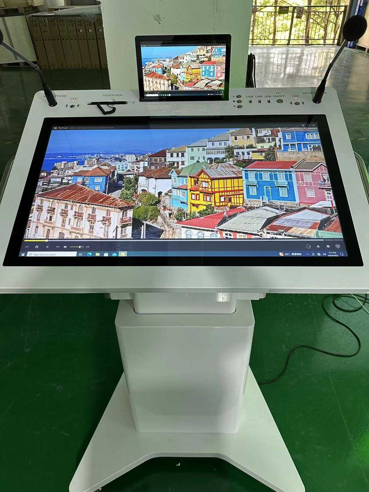 32 '' Podium interactiv LCD LCD Smart Double Ecran