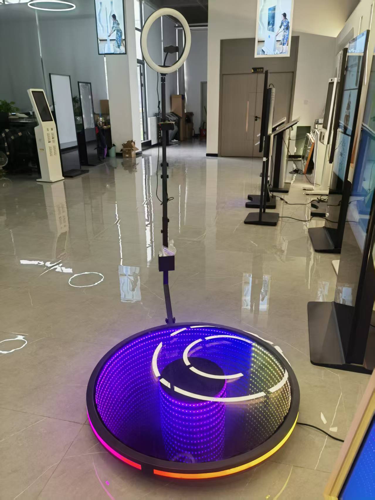 360 Cabină video cu LED Photobooth